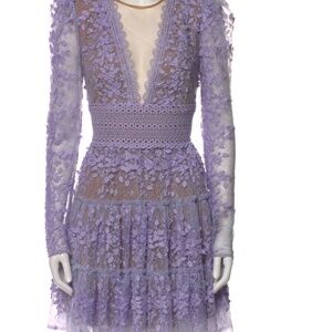 Bronx & Banco Lace Pattern Mini Dress NEW with tags